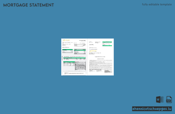 Tadschikistan Spitamen Bank Hypothekenabrechnung in Word- und PDF-Formaten 1-2 Beispielvorschau